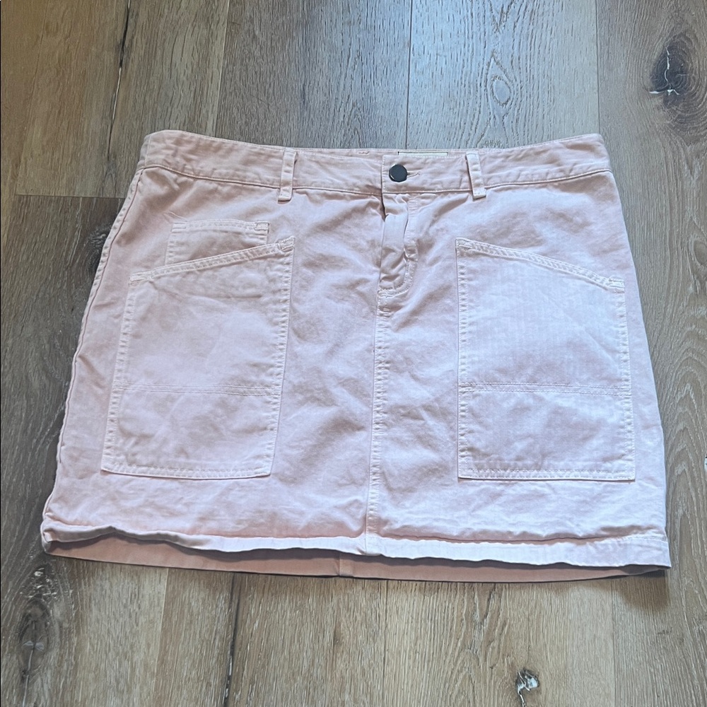 Luxury Brand Nili Lotan RN 110290 100% Cotton Pink Women's Skirt